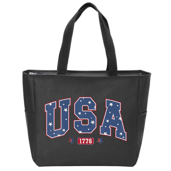 Usa 1776 4th Of July Independence Day Zip Tote Bag