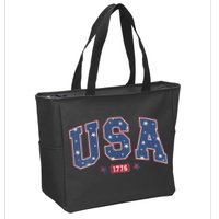 Usa 1776 4th Of July Independence Day Zip Tote Bag