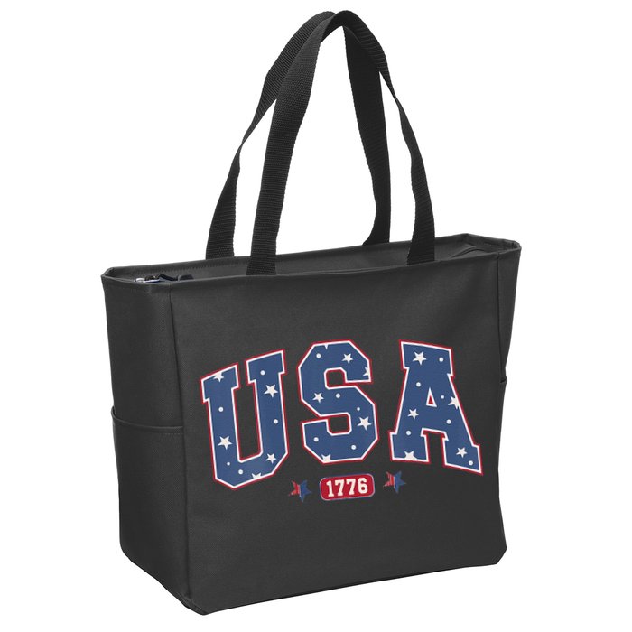 Usa 1776 4th Of July Independence Day Zip Tote Bag