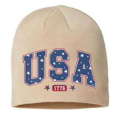 Usa 1776 4th Of July Independence Day Sustainable Beanie