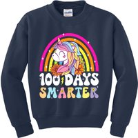 Unicorn 100th Day Of School Teacher 100 Days Smarter Kids Sweatshirt