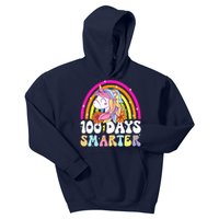 Unicorn 100th Day Of School Teacher 100 Days Smarter Kids Hoodie