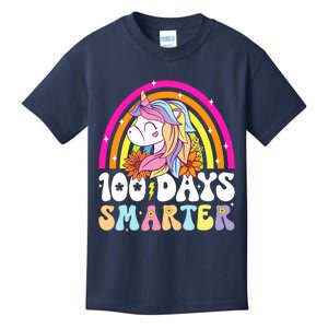 Unicorn 100th Day Of School Teacher 100 Days Smarter Kids T-Shirt