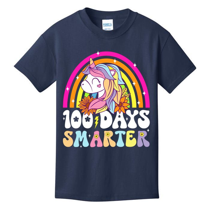 Unicorn 100th Day Of School Teacher 100 Days Smarter Kids T-Shirt