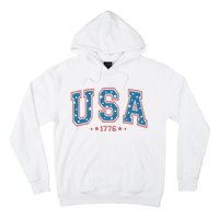 USA 1776 Fourth Of July America Flag Hoodie