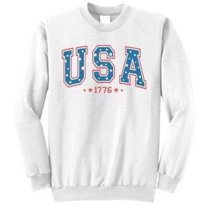 USA 1776 Fourth Of July America Flag Sweatshirt