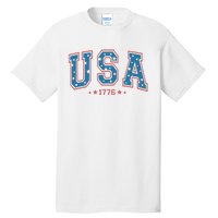 USA 1776 Fourth Of July America Flag Tall T-Shirt