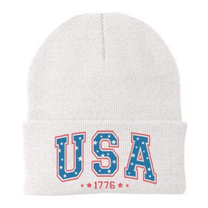 USA 1776 Fourth Of July America Flag Knit Cap Winter Beanie