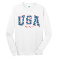 USA 1776 Fourth Of July America Flag Tall Long Sleeve T-Shirt