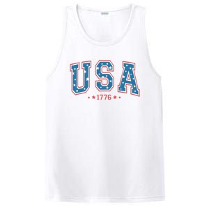 USA 1776 Fourth Of July America Flag PosiCharge Competitor Tank