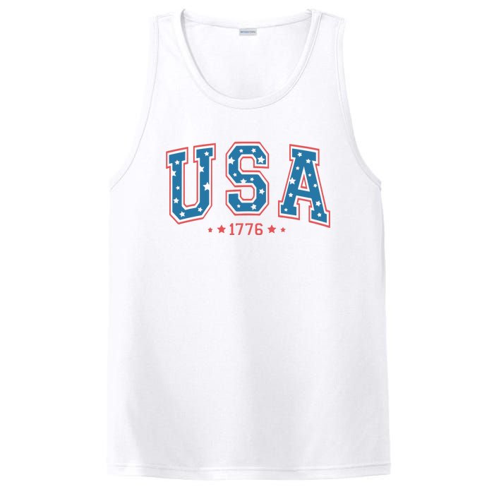 USA 1776 Fourth Of July America Flag PosiCharge Competitor Tank