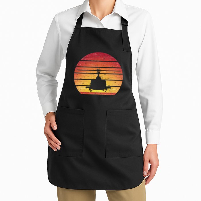 Uh 1 Huey Retro Helicopter Vintage Style Vietnam Chopper Apron