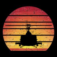 Uh 1 Huey Retro Helicopter Vintage Style Vietnam Chopper Apron