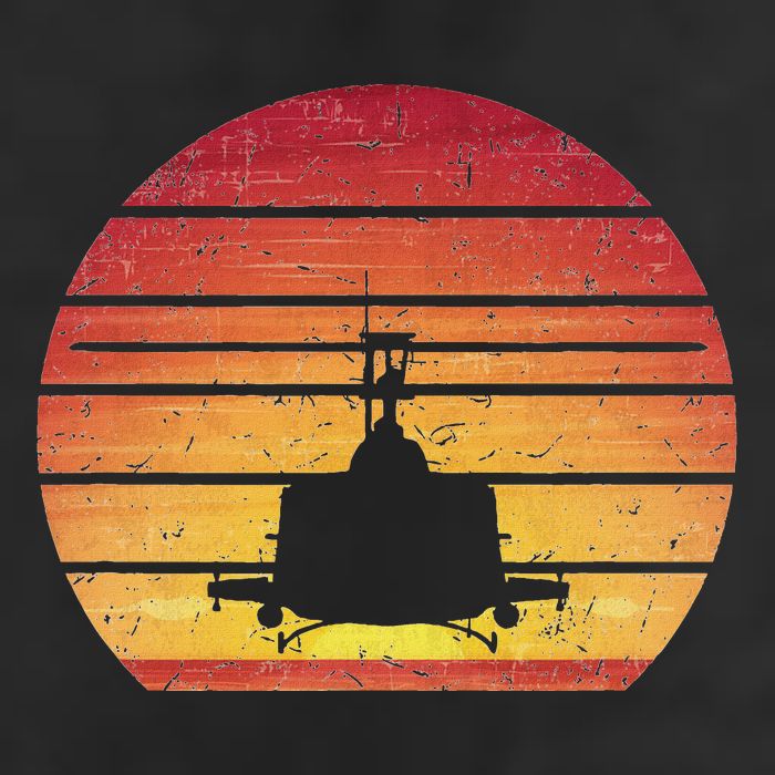 Uh 1 Huey Retro Helicopter Vintage Style Vietnam Chopper Tumbler