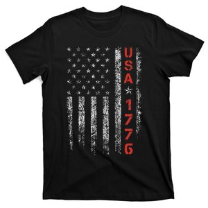 Usa 1776 Patriotic 4th Of July America Independence Day T-Shirt