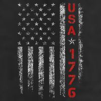 Usa 1776 Patriotic Independence Day 7 Panel Mesh Trucker Snapback Hat