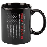 Usa 1776 Patriotic Independence Day 11oz C Handle Ceramic Mug
