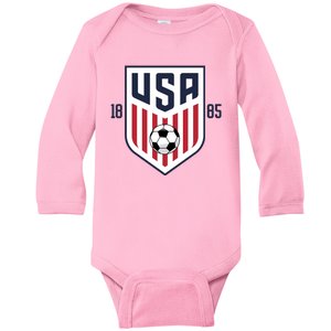 USA 1885 Soccer Tournament Baby Long Sleeve Bodysuit