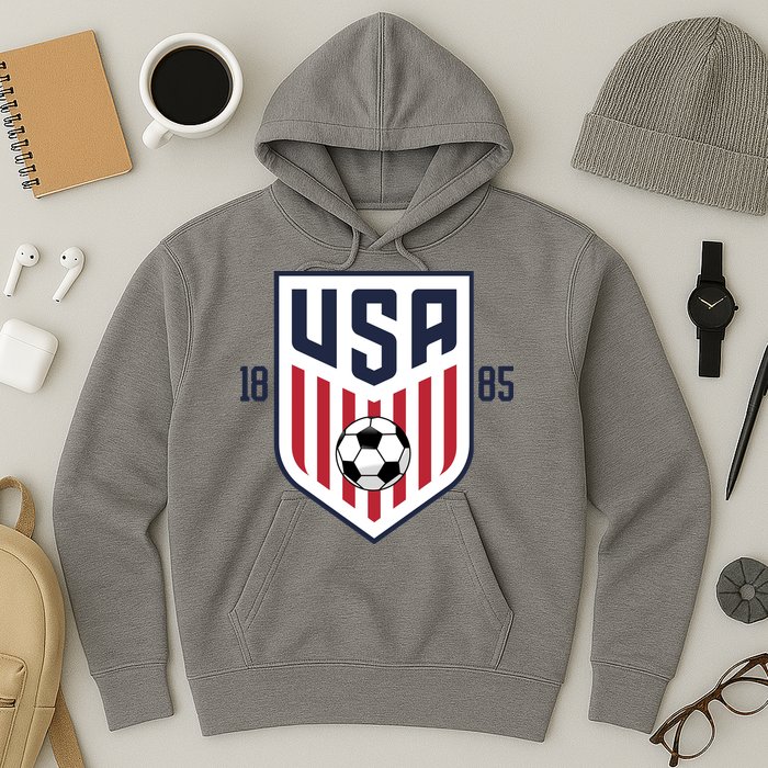 USA 1885 Soccer Tournament Hoodie