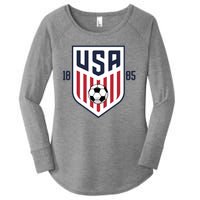 USA 1885 Soccer Tournament Women's Perfect Tri Tunic Long Sleeve Shirt