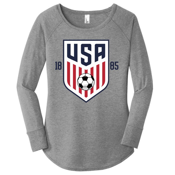 USA 1885 Soccer Tournament Women's Perfect Tri Tunic Long Sleeve Shirt