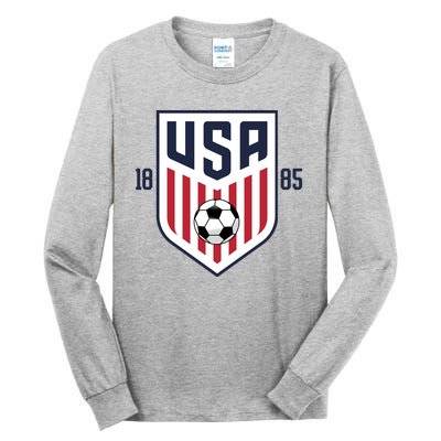 USA 1885 Soccer Tournament Tall Long Sleeve T-Shirt