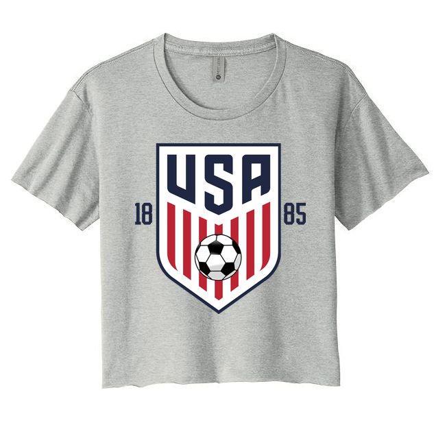 USA 1885 Soccer Tournament Crop Top