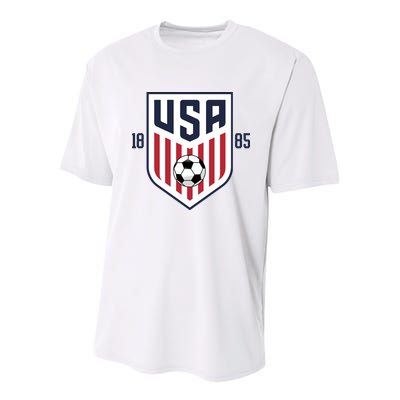 USA 1885 Soccer Tournament Youth Performance Sprint T-Shirt