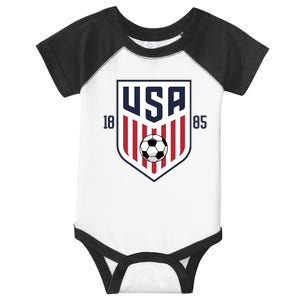 USA 1885 Soccer Tournament Infant Baby Jersey Bodysuit