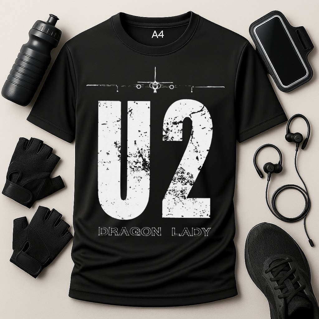 U 2 Dragon Lady Spy Plane Cooling Performance Crew T-Shirt
