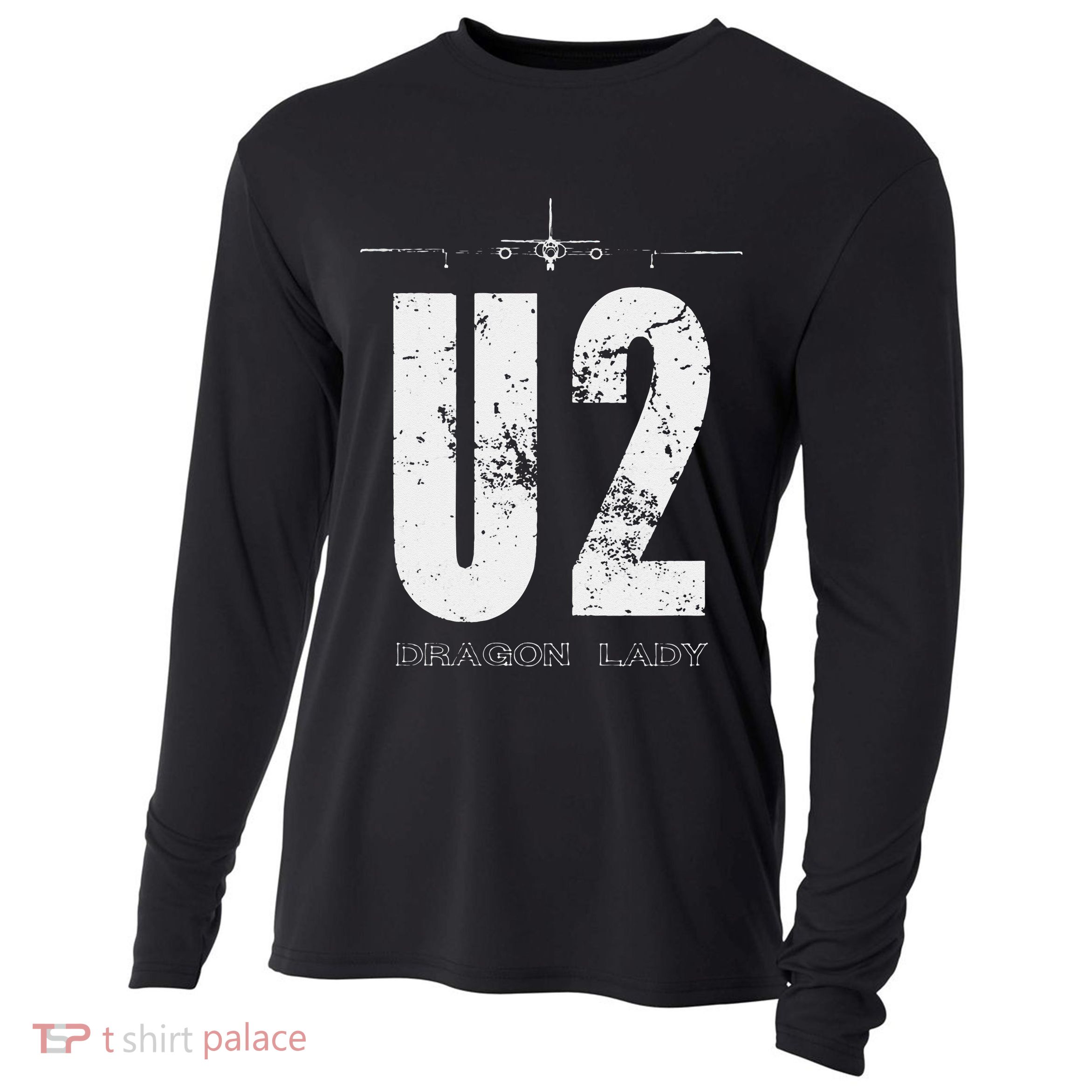 U 2 Dragon Lady Spy Plane Cooling Performance Long Sleeve Crew