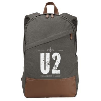U 2 Dragon Lady Spy Plane Cotton Canvas Backpack