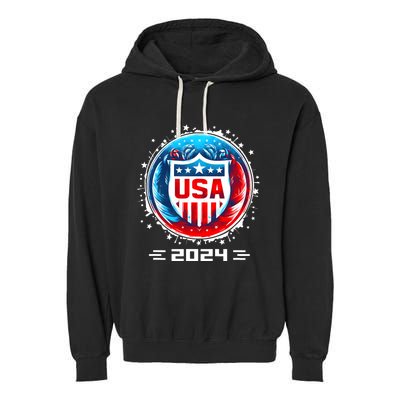 Usa 2024 Go United States Sport Usa Team 2024 Usa Garment-Dyed Fleece Hoodie