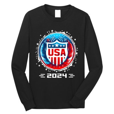 Usa 2024 Go United States Sport Usa Team 2024 Usa Long Sleeve Shirt