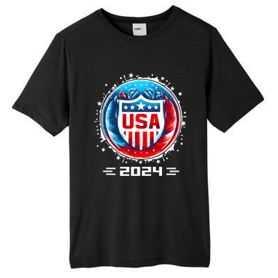 Usa 2024 Go United States Sport Usa Team 2024 Usa Tall Fusion ChromaSoft Performance T-Shirt