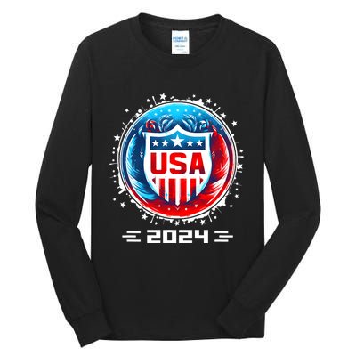 Usa 2024 Go United States Sport Usa Team 2024 Usa Tall Long Sleeve T-Shirt