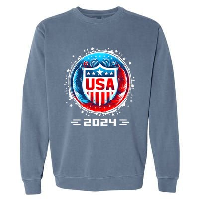 Usa 2024 Go United States Sport Usa Team 2024 Usa Garment-Dyed Sweatshirt