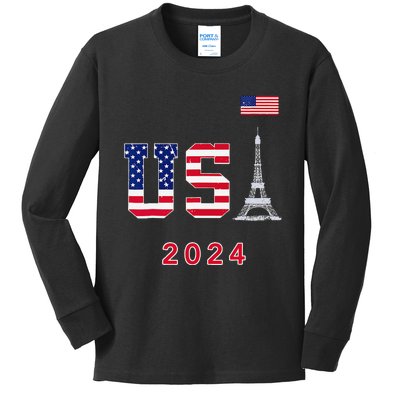 Usa 2024 Go United States Sport Usa Supporter Team 2024 Kids Long Sleeve Shirt