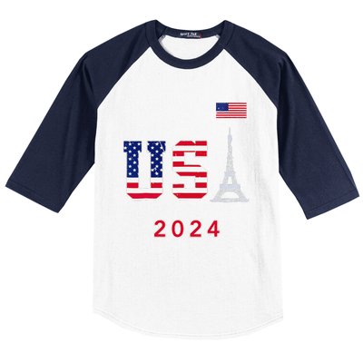 Usa 2024 Go United States Sport Usa Supporter Team 2024 Baseball Sleeve Shirt