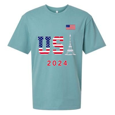 Usa 2024 Go United States Sport Usa Supporter Team 2024 Sueded Cloud Jersey T-Shirt