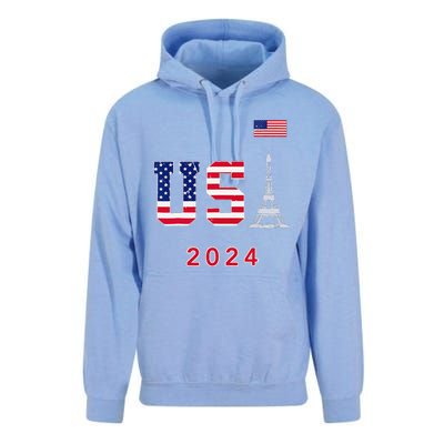 Usa 2024 Go United States Sport Usa Supporter Team 2024 Unisex Surf Hoodie