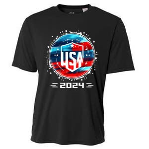 Usa 2024 Go United States Sport Usa Team 2024 Usa Cooling Performance Crew T-Shirt