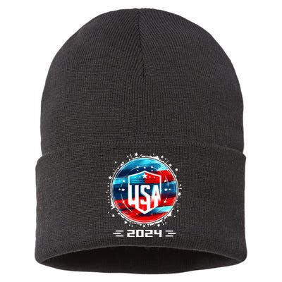 Usa 2024 Go United States Sport Usa Team 2024 Usa Sustainable Knit Beanie