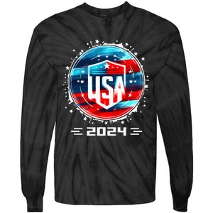 Usa 2024 Go United States Sport Usa Team 2024 Usa Tie-Dye Long Sleeve Shirt