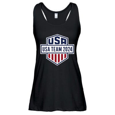 Usa 2024 Go Sport United States Sport Usa 2024 Team 2024 Ladies Essential Flowy Tank