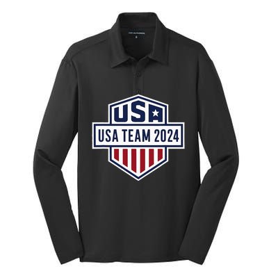 Usa 2024 Go Sport United States Sport Usa 2024 Team 2024 Silk Touch Performance Long Sleeve Polo