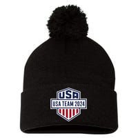 Usa 2024 Go Sport United States Sport Usa 2024 Team 2024 Pom Pom 12in Knit Beanie