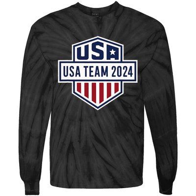 Usa 2024 Go Sport United States Sport Usa 2024 Team 2024 Tie-Dye Long Sleeve Shirt