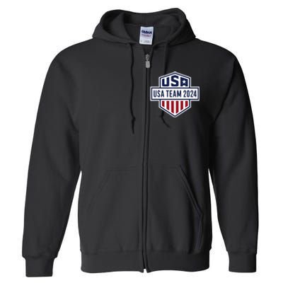 Usa 2024 Go Sport United States Sport Usa 2024 Team 2024 Full Zip Hoodie