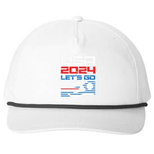 Usa 2024 Games United States Usa American 2024 Snapback Five-Panel Rope Hat